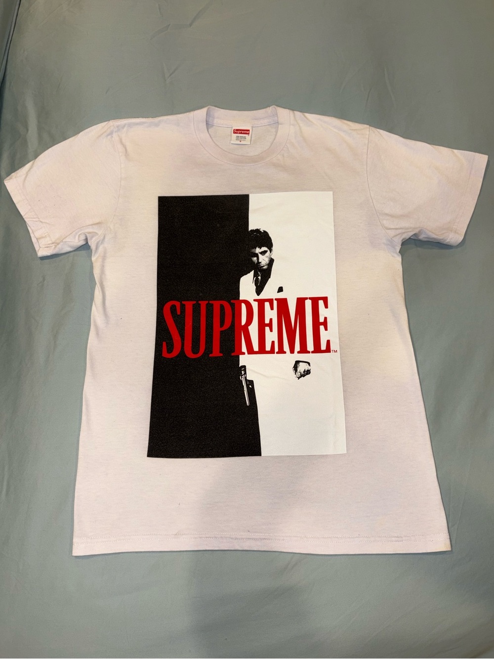 Supreme Scarface White Graphic Tee